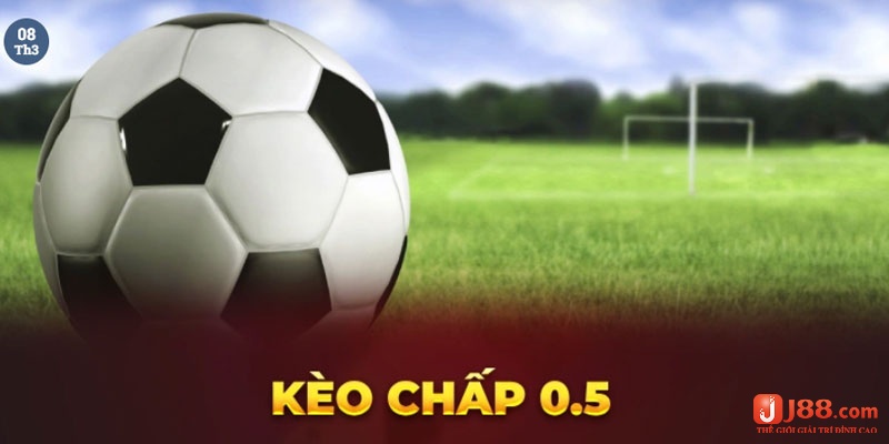 Kèo 0.5 được gọi là kèo chấp nửa trái với tỷ lệ chấp là nửa bàn